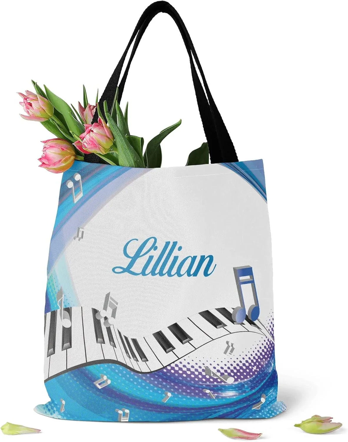 Animal Personalized Canvas Tote Bags, Reusable Bags for Shopping,Travel,School Handbag Gift