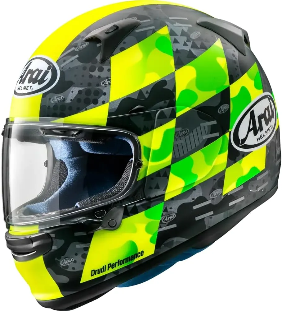 Arai Helmets Regent-X Patch Helmet (Small, Matte Fluorescent Yellow)