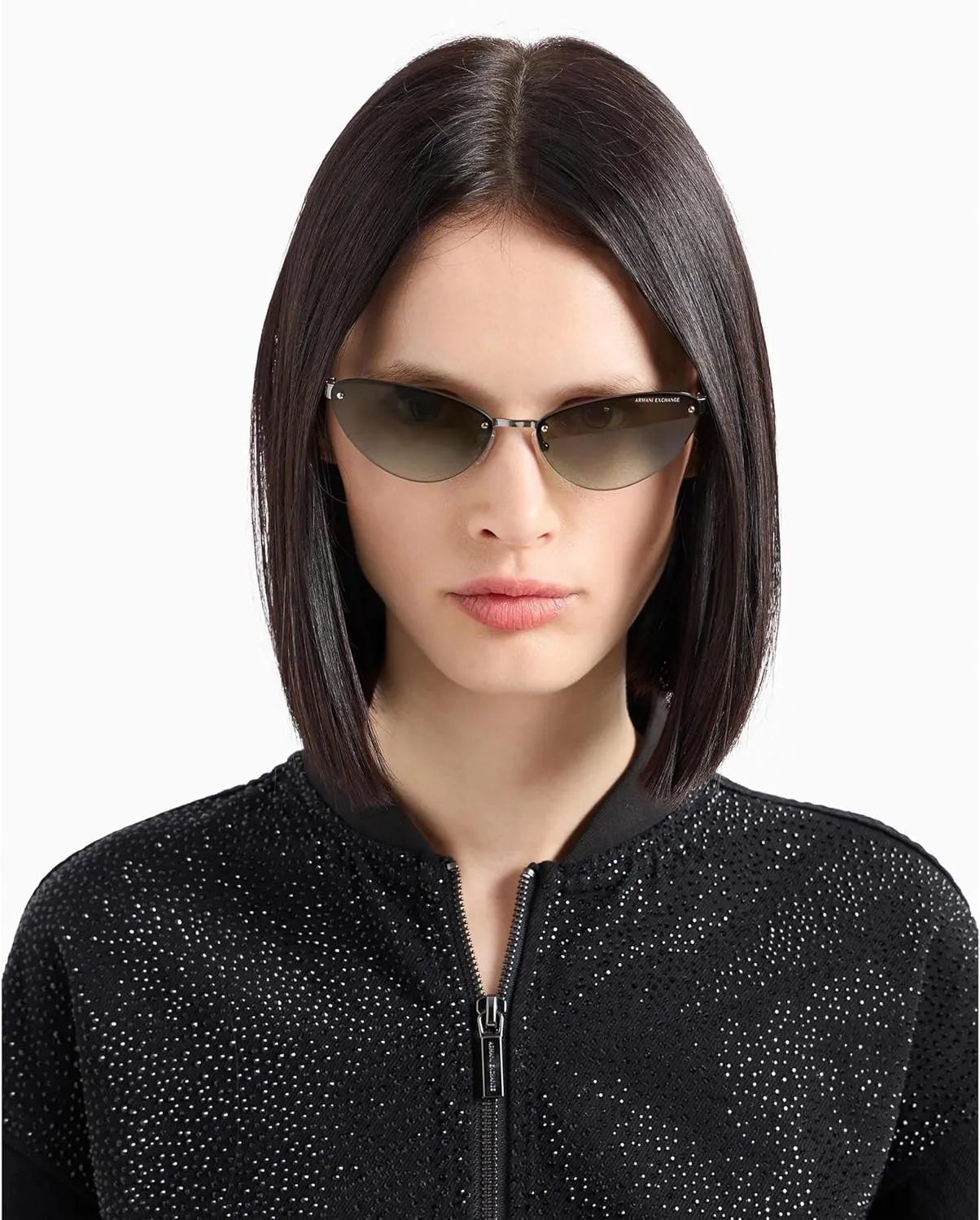 Armani Exchange Women's Embellished Denim Bomber