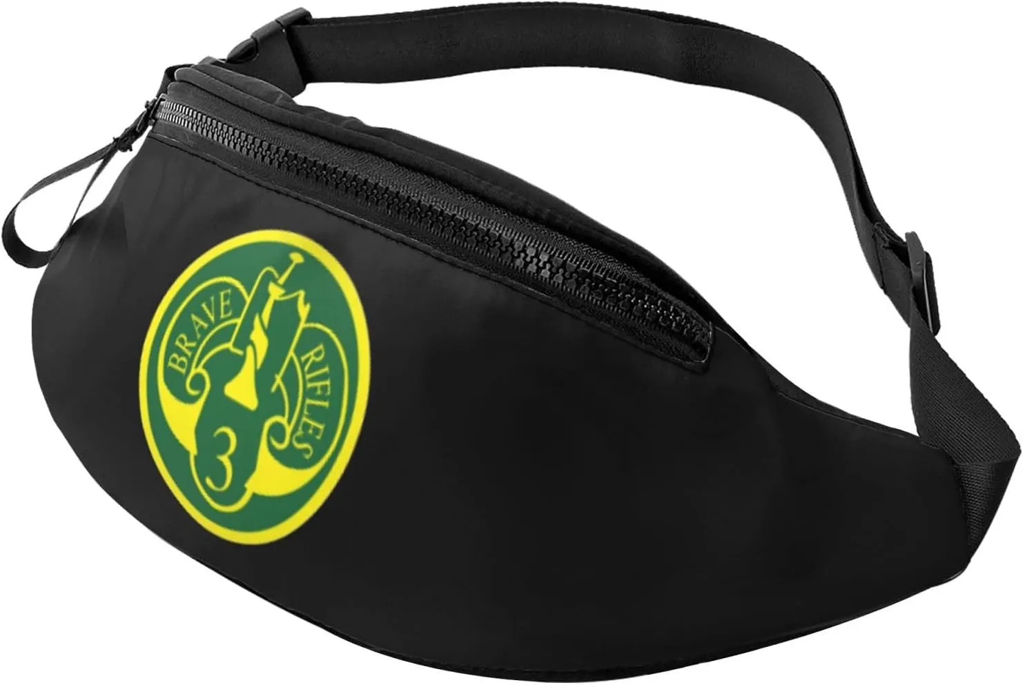 Army 3rd Armored Cavalry Regiment Men's and women's fanny packs, teen fashion fanny packs for travel, running, hiking, Black