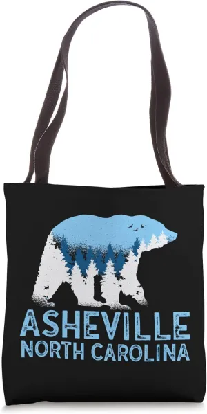 Asheville, North Carolina Blue Ridge Mountains Bear Tote Bag