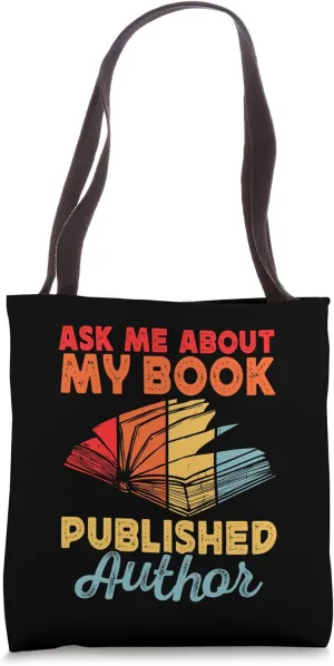 Ask Me About My Book Published Author - Funny Writer Vintage Tote Bag