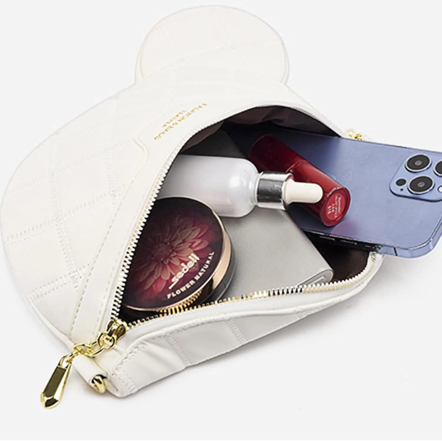 Ausion Leather Fanny Pack for Women Fashionable Belt Bag Waterproof Bip Bum Bags for Running Hiking Fits All Phones