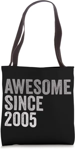Awesome SInce 2005 Funny 16 Years Old 16th Birthday Legend Tote Bag