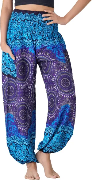 B BANGKOK PANTS Harem Pants Women Yoga Boho Clothes with Pockets