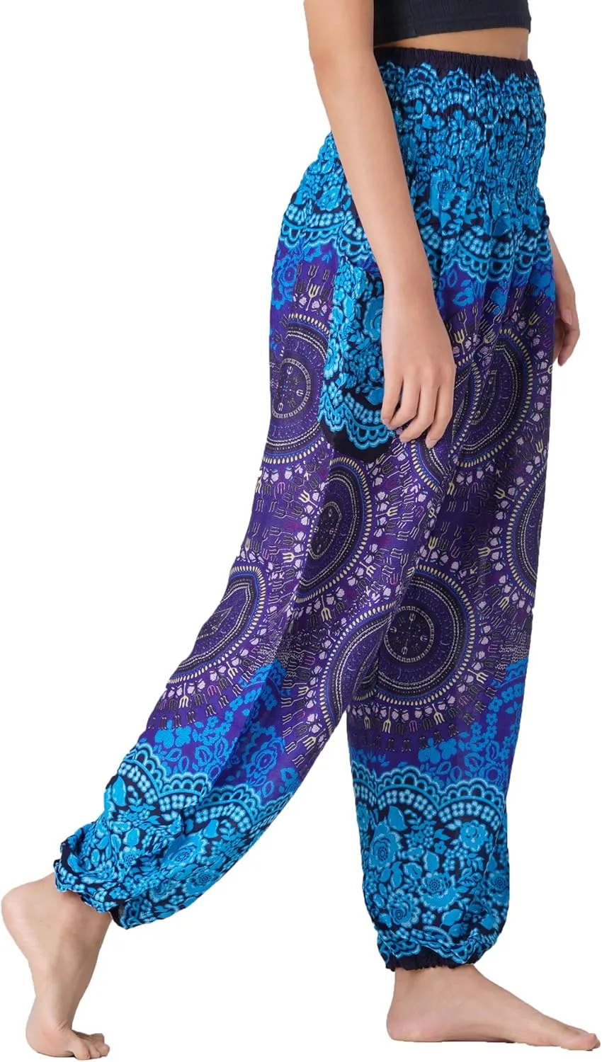 B BANGKOK PANTS Harem Pants Women Yoga Boho Clothes with Pockets