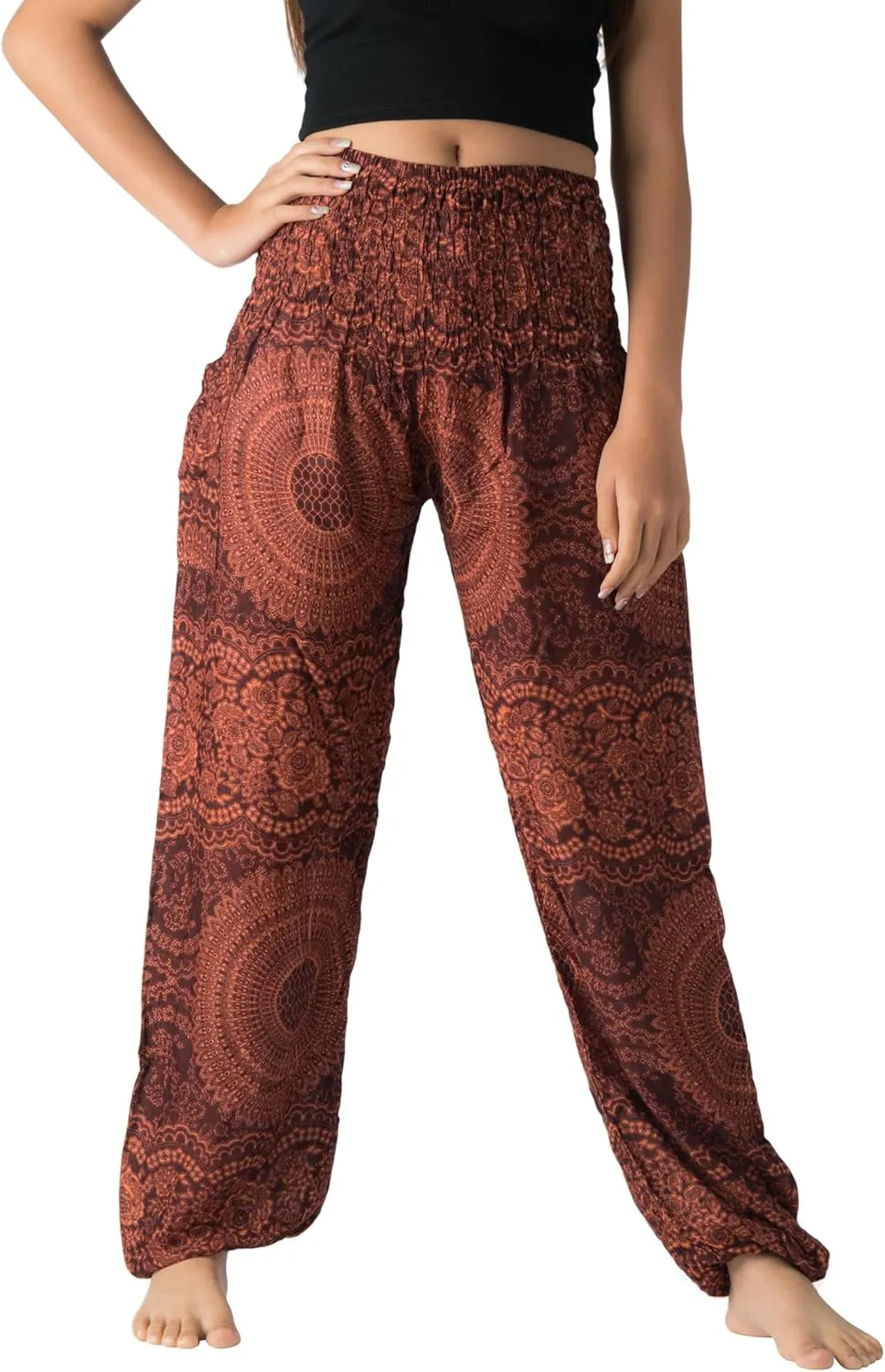 B BANGKOK PANTS Harem Pants Women Yoga Boho Clothes with Pockets
