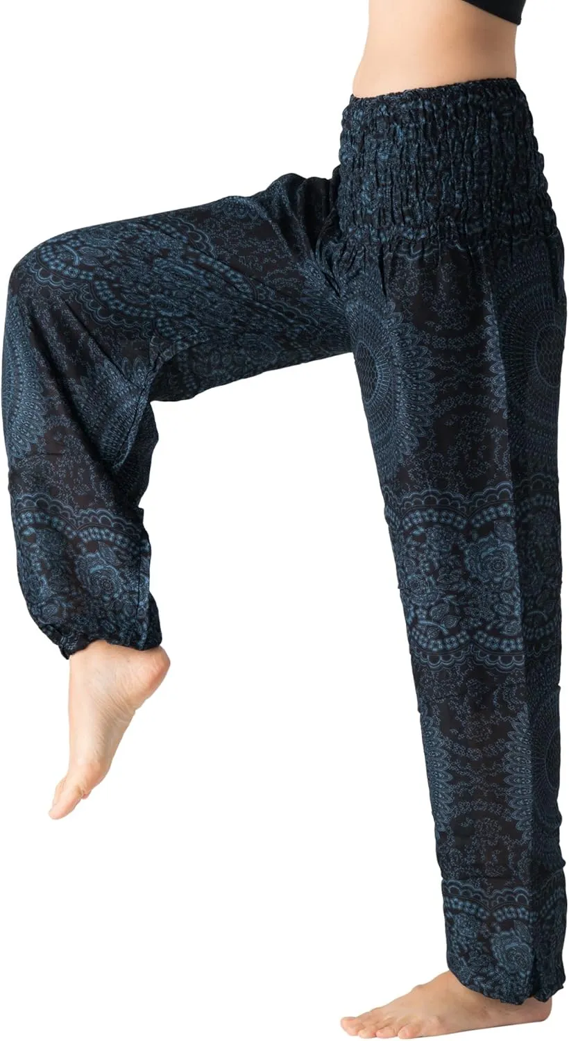 B BANGKOK PANTS Harem Pants Women Yoga Boho Clothes with Pockets