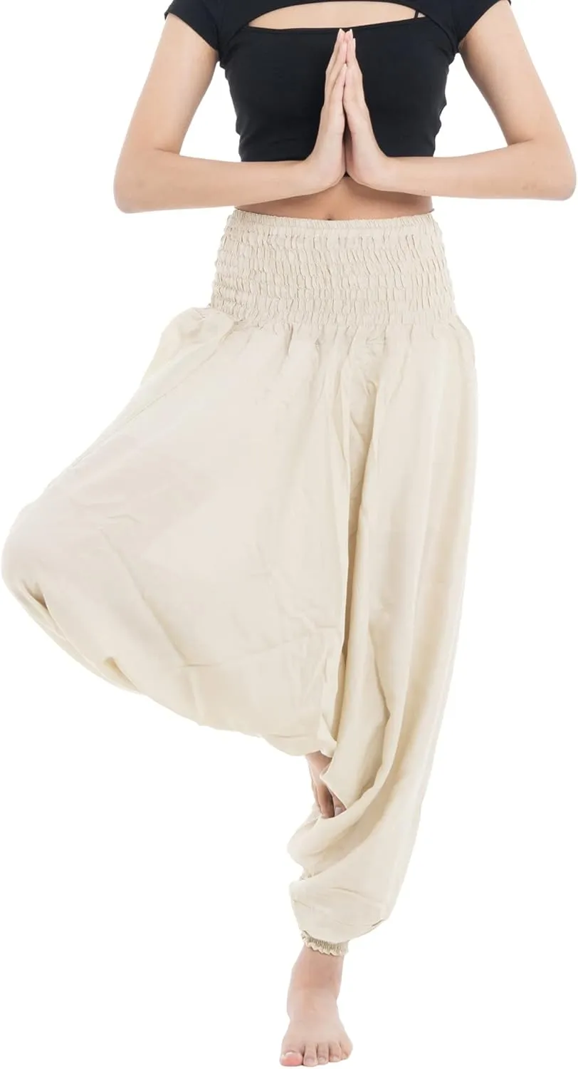B BANGKOK PANTS Women's Harem Pants Jumpsuit Hippie Clothes