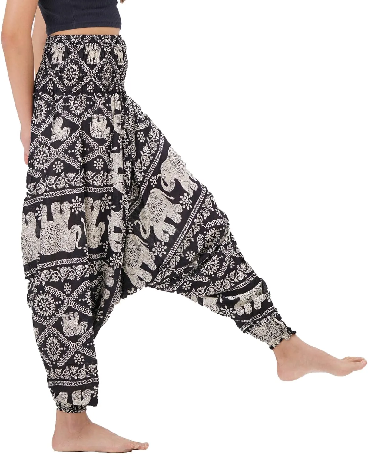 B BANGKOK PANTS Women's Harem Pants Jumpsuit Hippie Clothes
