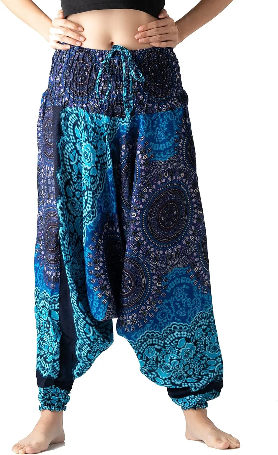 B BANGKOK PANTS Women's Harem Pants Jumpsuit Hippie Clothes