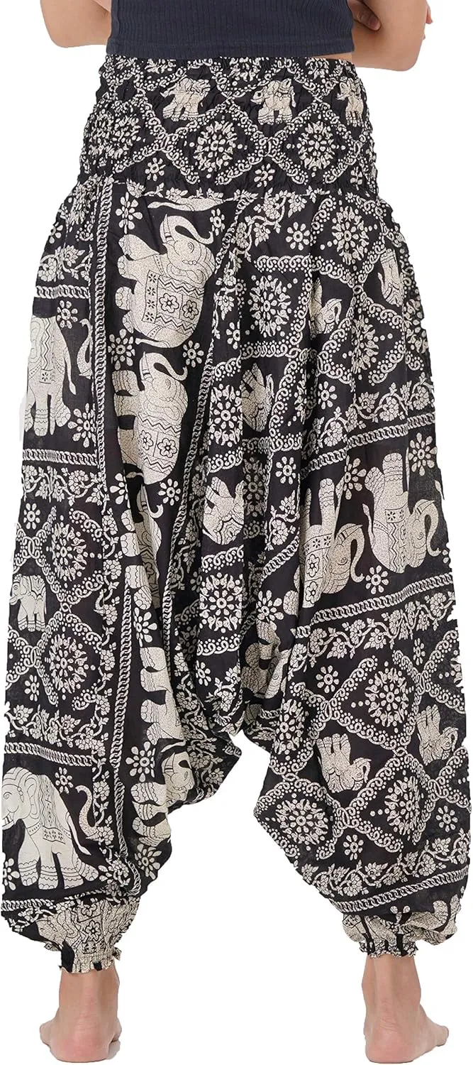 B BANGKOK PANTS Women's Harem Pants Jumpsuit Hippie Clothes