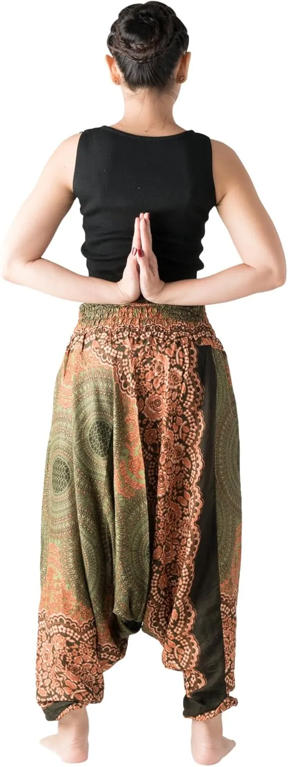 B BANGKOK PANTS Women's Harem Pants Jumpsuit Hippie Clothes