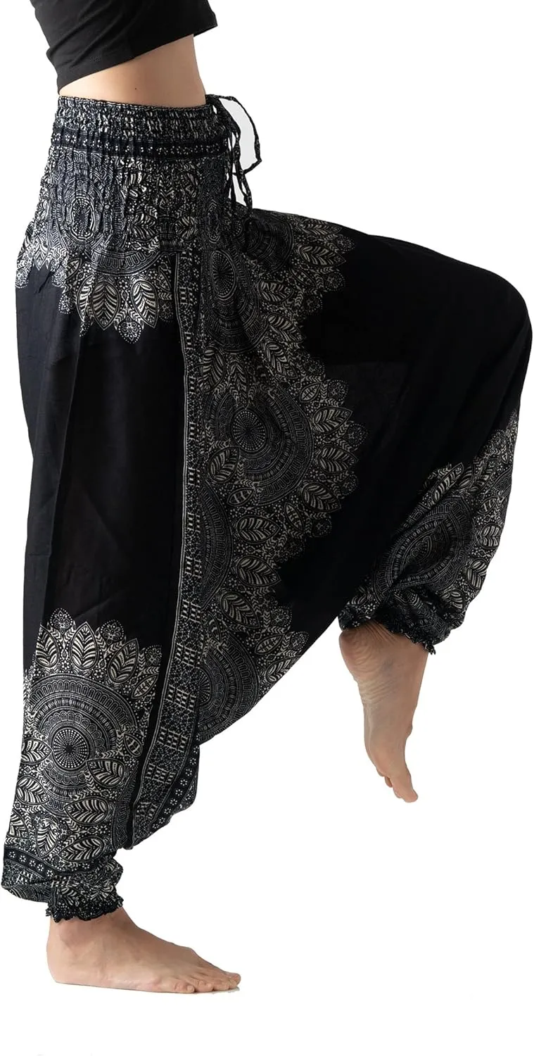 B BANGKOK PANTS Women's Harem Pants Jumpsuit Hippie Clothes