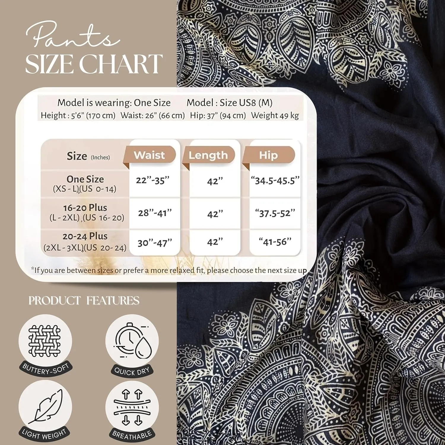 B BANGKOK PANTS Women's Harem Pants Jumpsuit Hippie Clothes