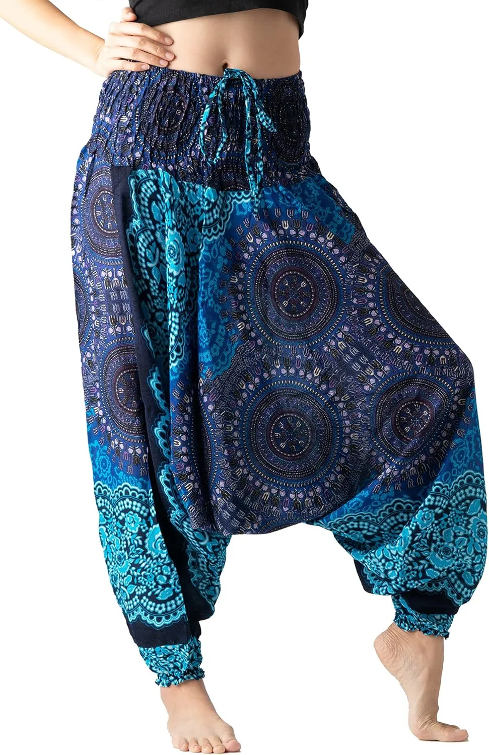 B BANGKOK PANTS Women's Harem Pants Jumpsuit Hippie Clothes