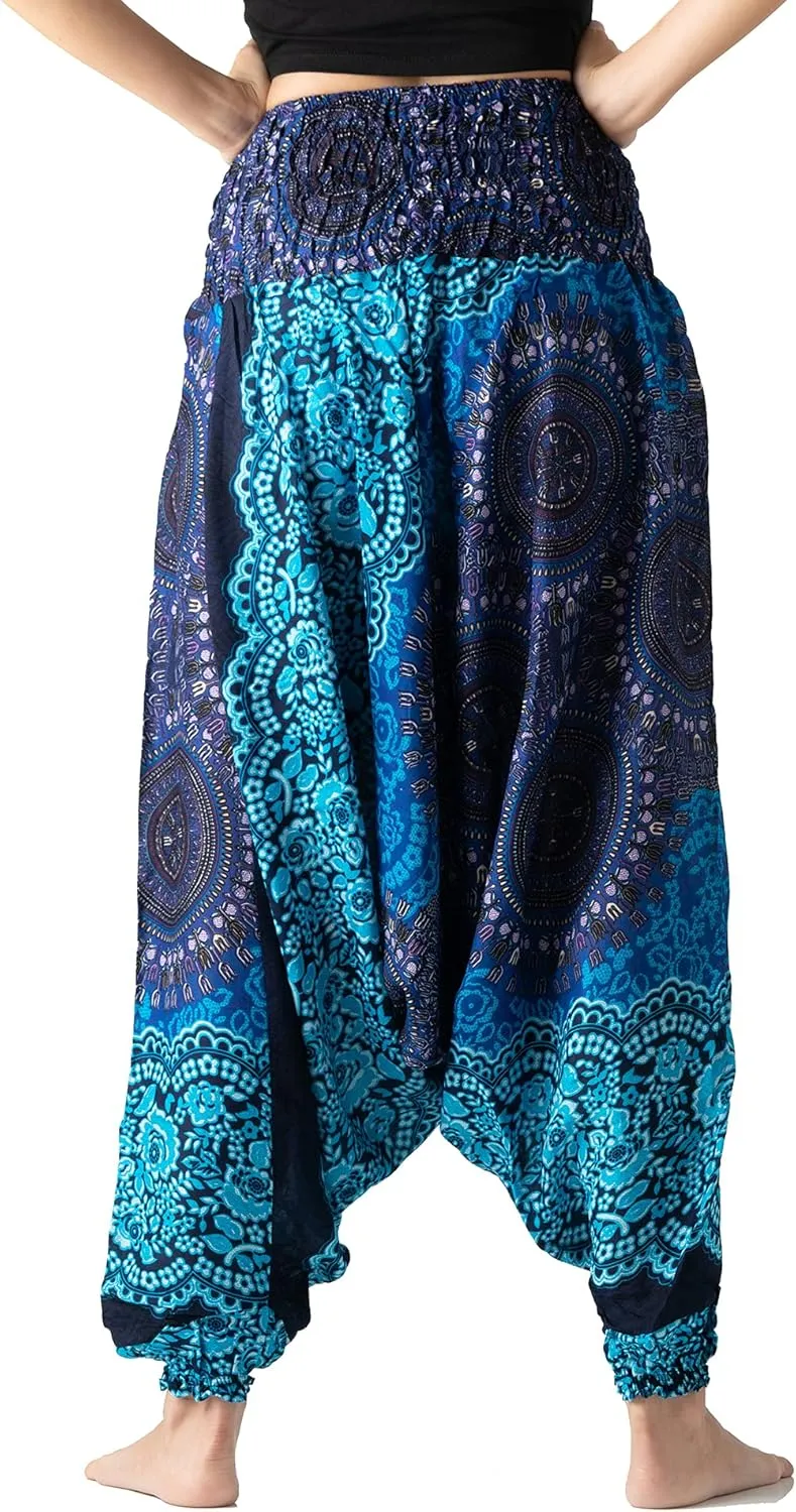 B BANGKOK PANTS Women's Harem Pants Jumpsuit Hippie Clothes