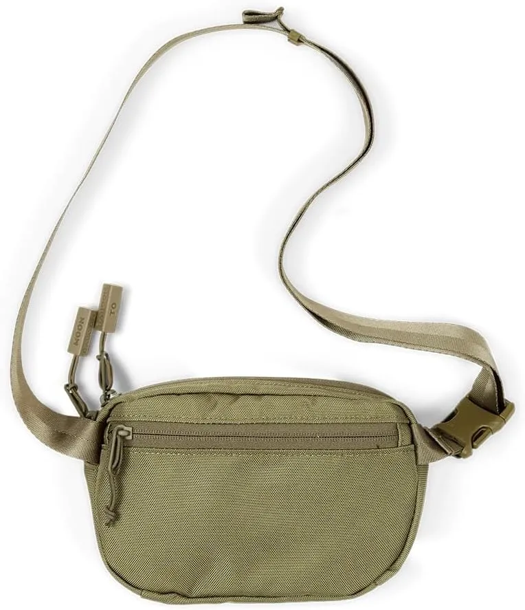 Baboon to the Moon Fanny Pack - Trendy, Compact, Water-Repellent Waist Bag in Multiple Colors and Sizes for Men and Women (Crocodile, Mini (1.5L))