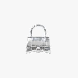 Balenciaga Hourglass Mini Handbag in silver