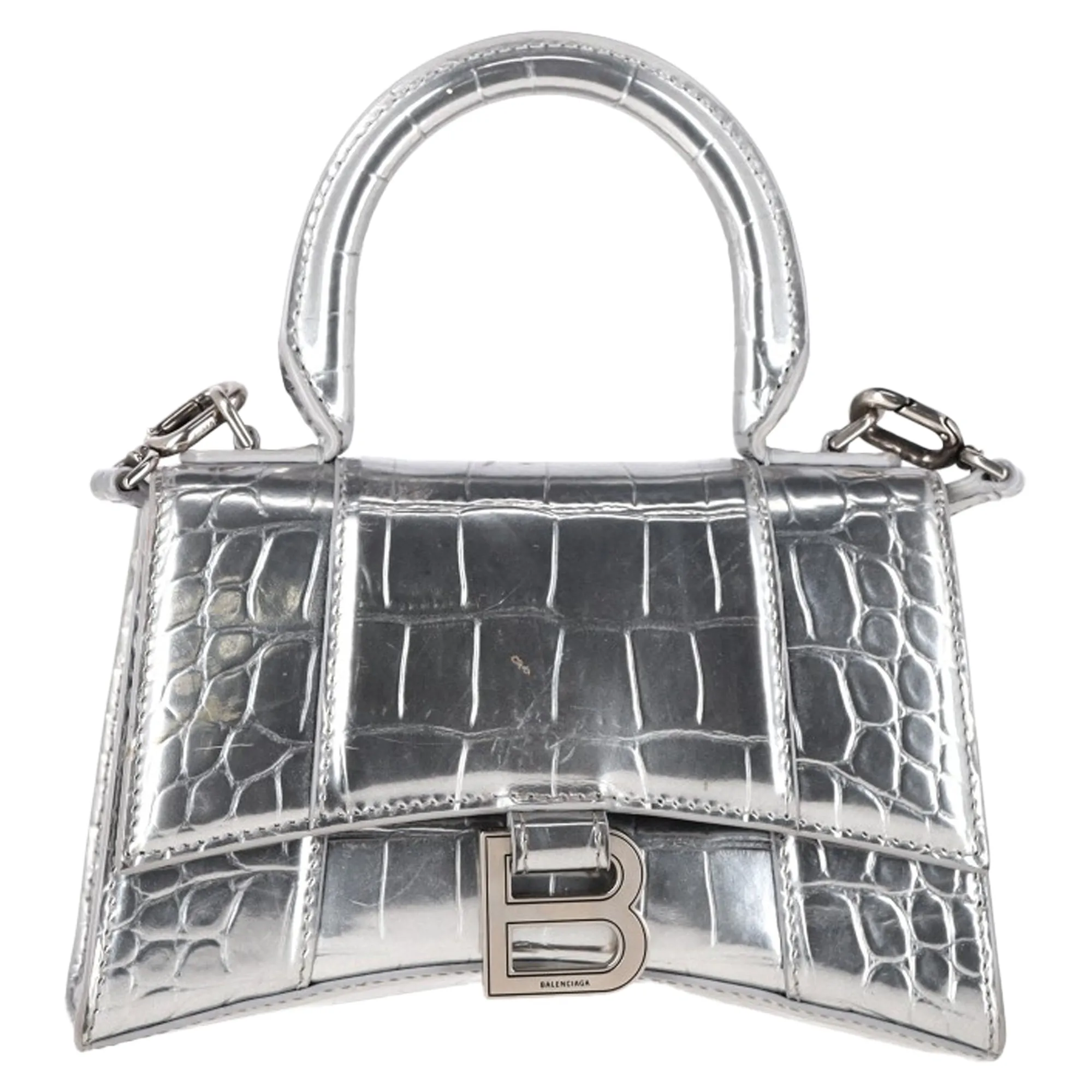 Balenciaga hourglass top handle bag