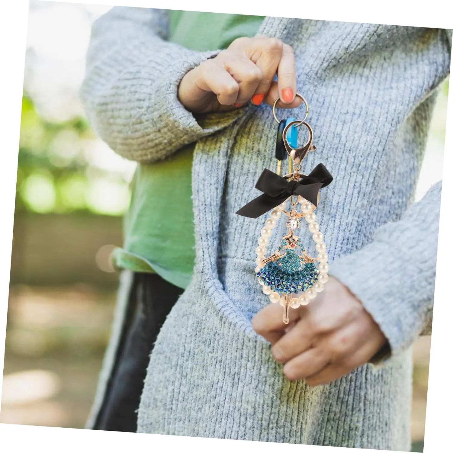 Ballet Girl Keychain Ballet Accessory Souvenir for Ballet Purse Charms Ballet Keychain Women Keychain