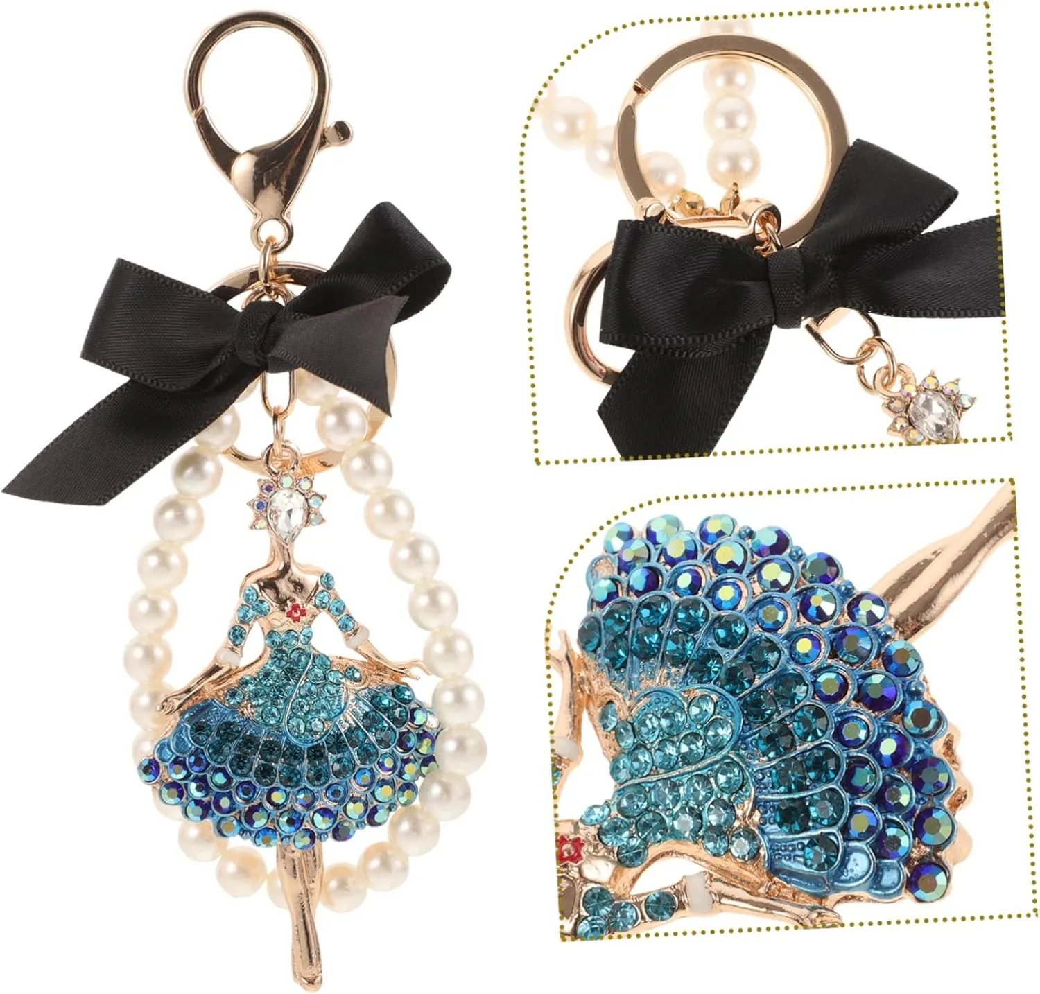 Ballet Girl Keychain Ballet Accessory Souvenir for Ballet Purse Charms Ballet Keychain Women Keychain