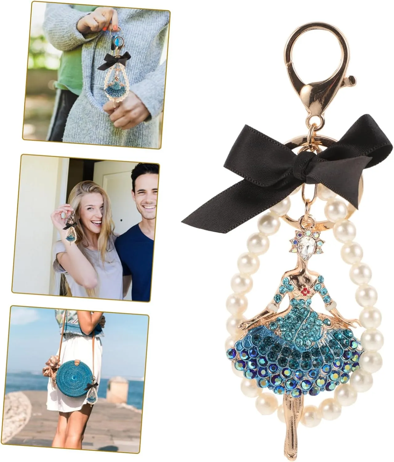 Ballet Girl Keychain Ballet Accessory Souvenir for Ballet Purse Charms Ballet Keychain Women Keychain