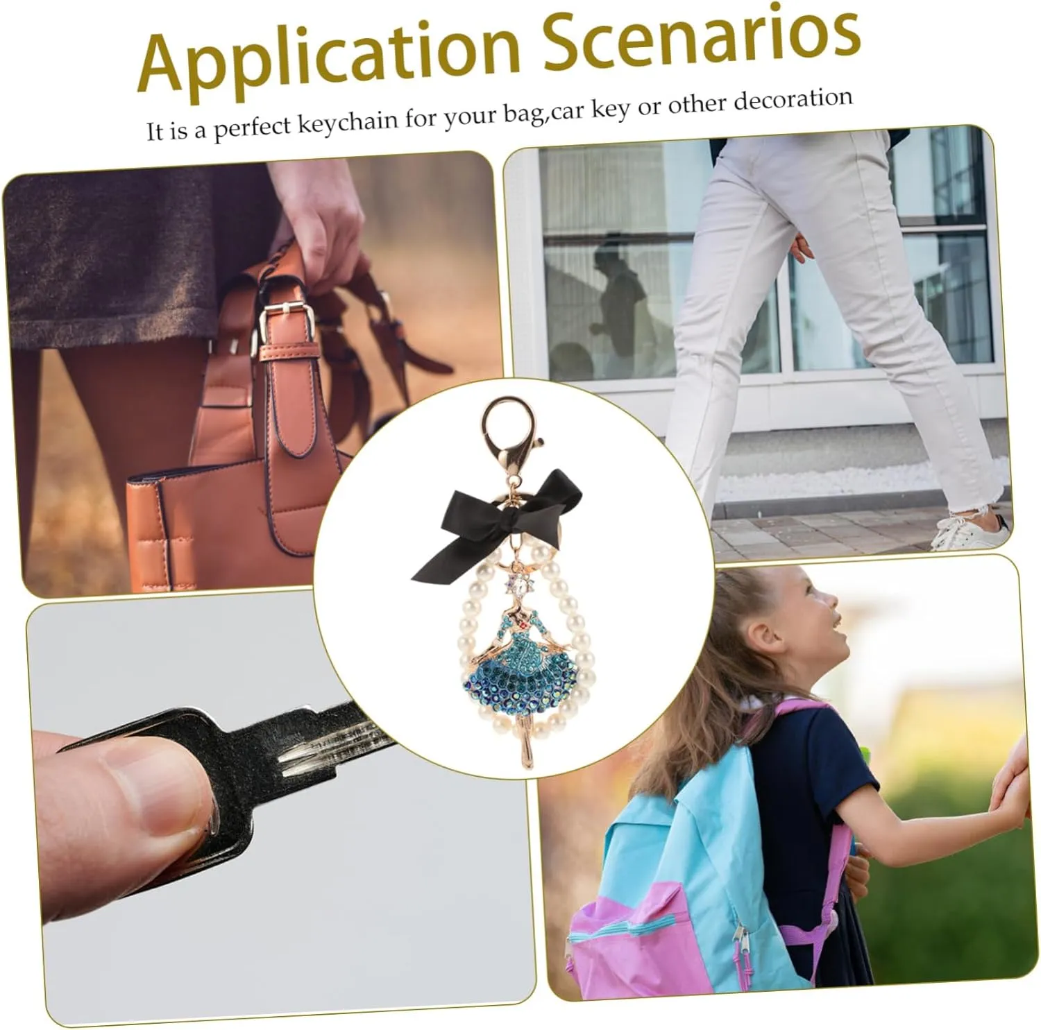 Ballet Girl Keychain Ballet Accessory Souvenir for Ballet Purse Charms Ballet Keychain Women Keychain