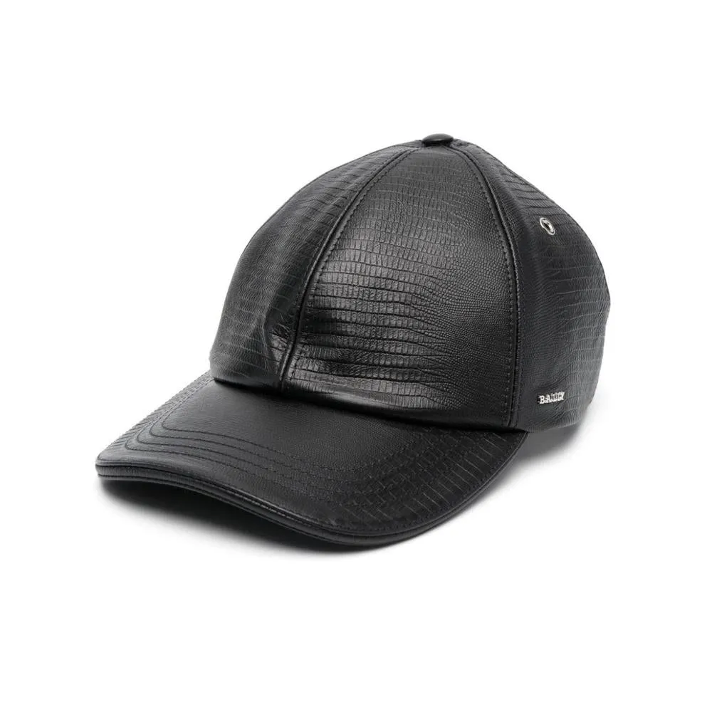 Bally Crocodile-Effect Cap