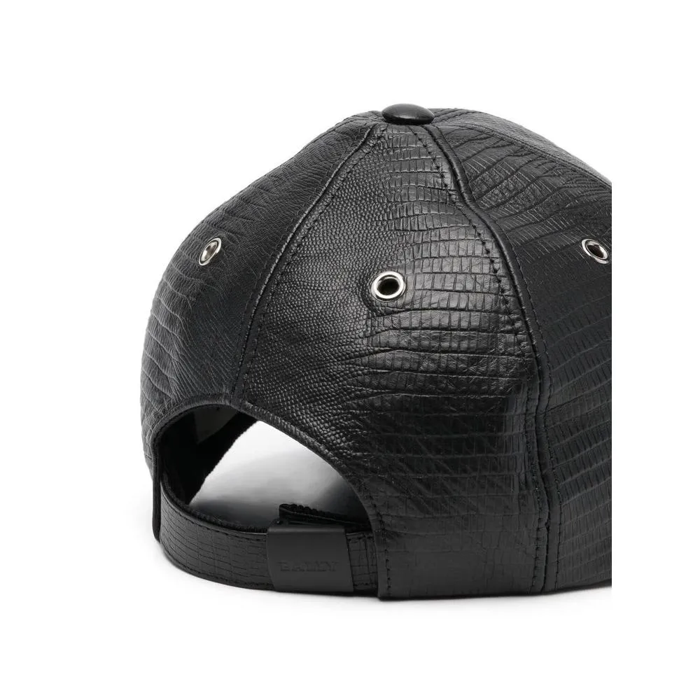 Bally Crocodile-Effect Cap
