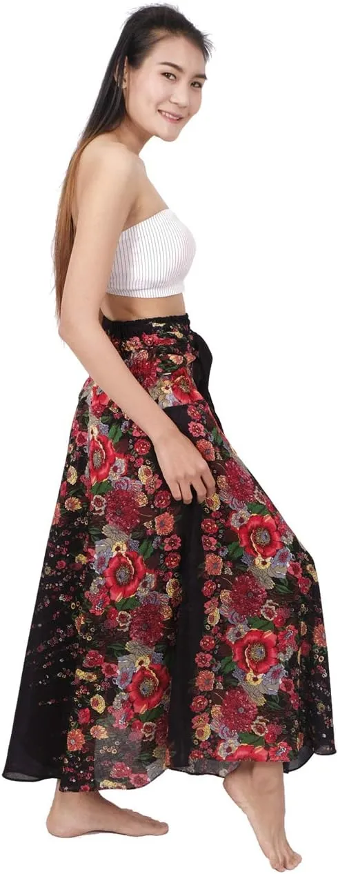 Banjamath® Women's Long Bohemian Style Gypsy Boho Hippie Skirt