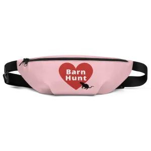 Barn Hunt in Heart w/Rat Fanny Pack-Lt. Pink