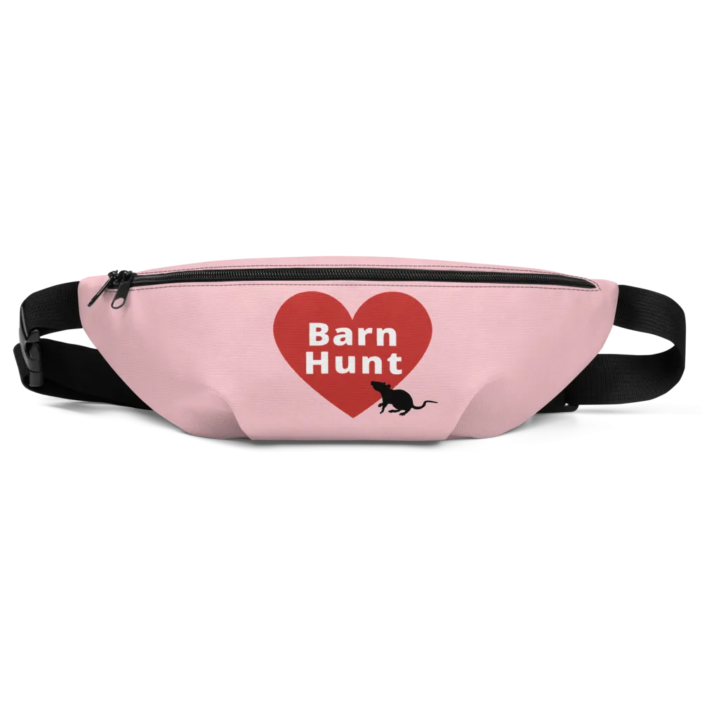 Barn Hunt in Heart w/Rat Fanny Pack-Lt. Pink