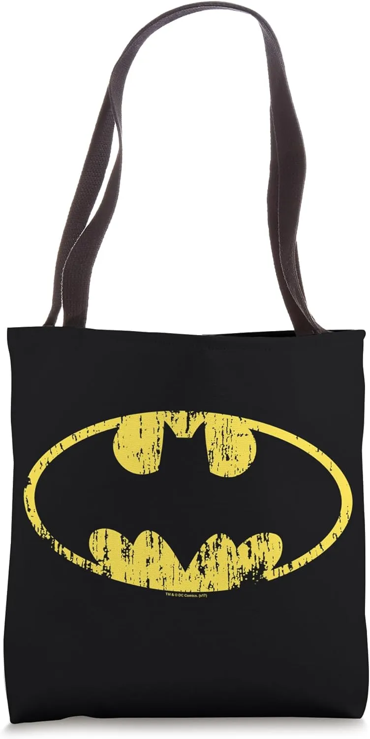 Batman Classic Logo Distressed Tote Bag