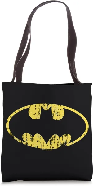 Batman Classic Logo Distressed Tote Bag