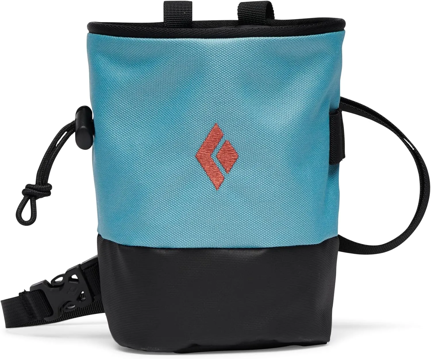 Black Diamond Mojo Zip Chalk Bag with Zippered Pocket for Rock Climbing and Gym Sports