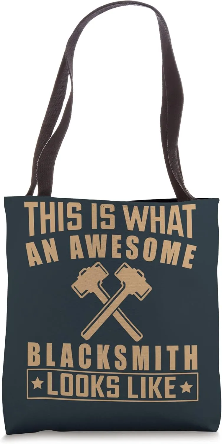 Blacksmith Metalworker Tote Bag