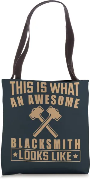 Blacksmith Metalworker Tote Bag