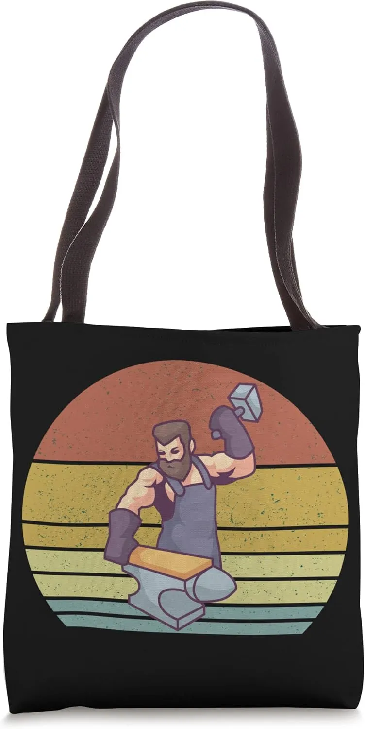 Blacksmith with Sledgehammer Tote Bag