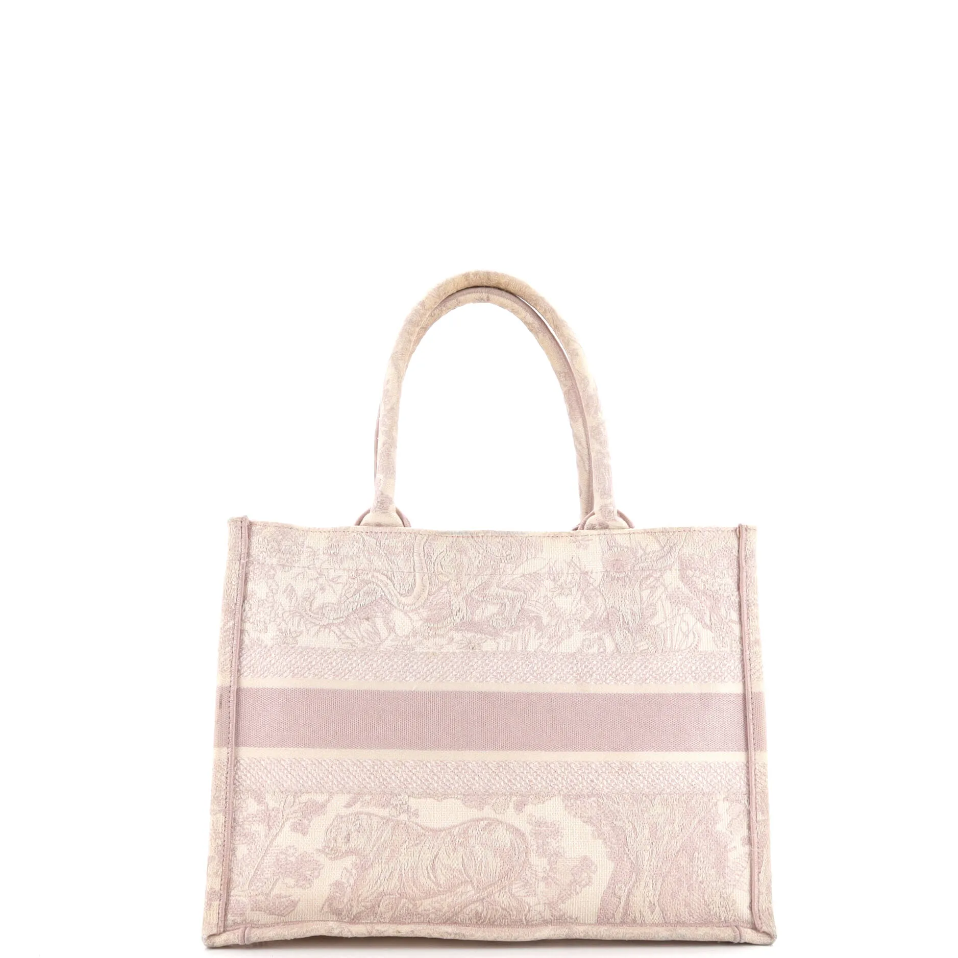 Book Tote Embroidered Canvas Medium