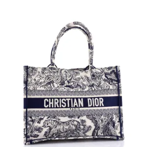 Book Tote Embroidered Canvas Medium