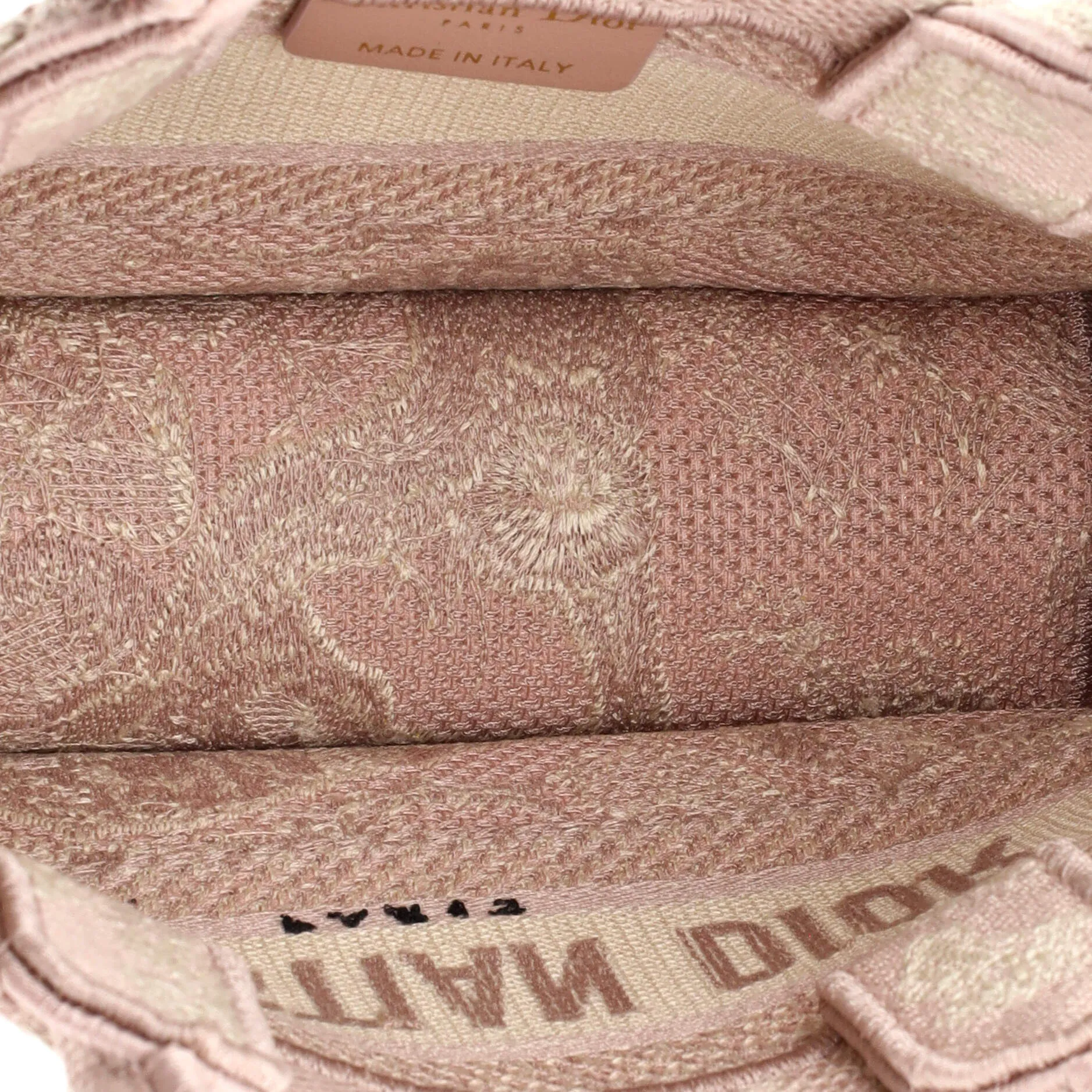 Book Tote with Strap Embroidered Canvas Mini