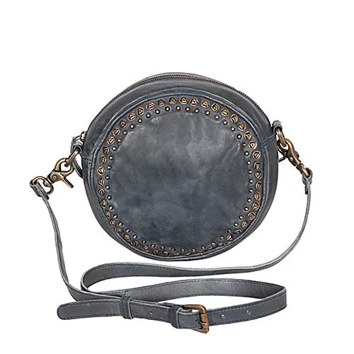 Bordeaux Distressed Rivet Canteen Bag