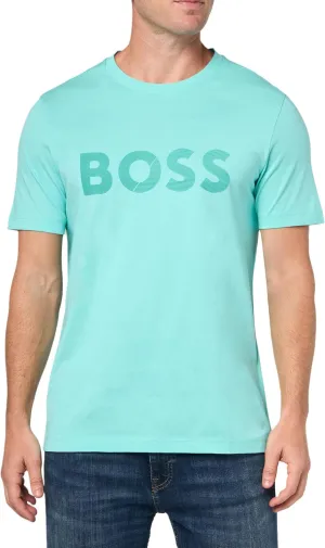 BOSS Men's Shade Embossed Logo Cotton T-Shirt