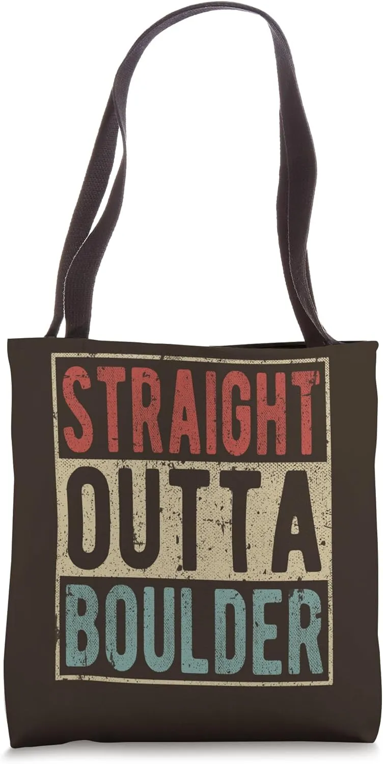 Boulder City Retro Straight Outta Boulder Tote Bag