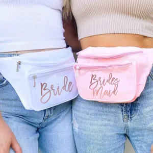 bride  bridesmaid fanny packs