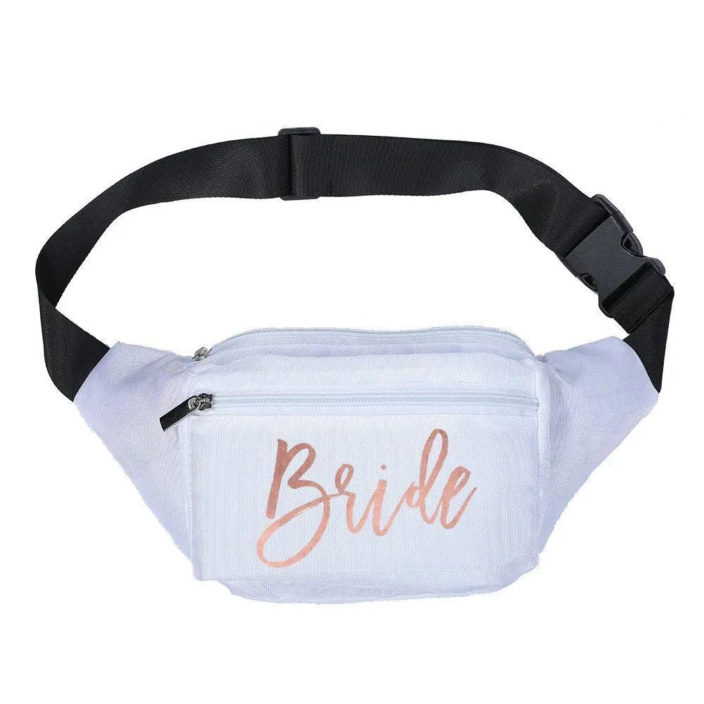bride  bridesmaid fanny packs