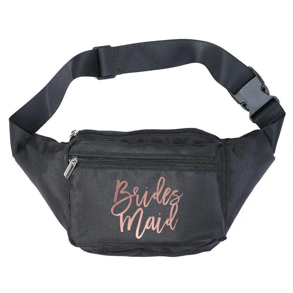 bride  bridesmaid fanny packs