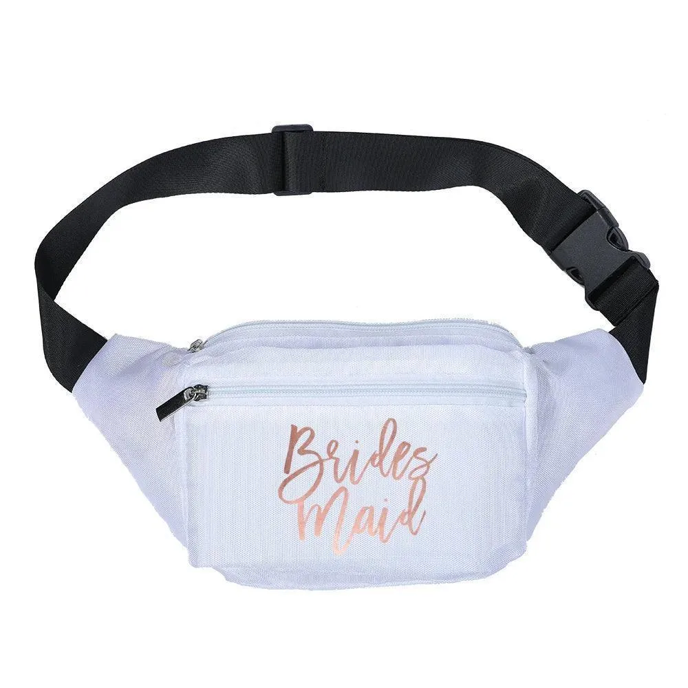 bride  bridesmaid fanny packs