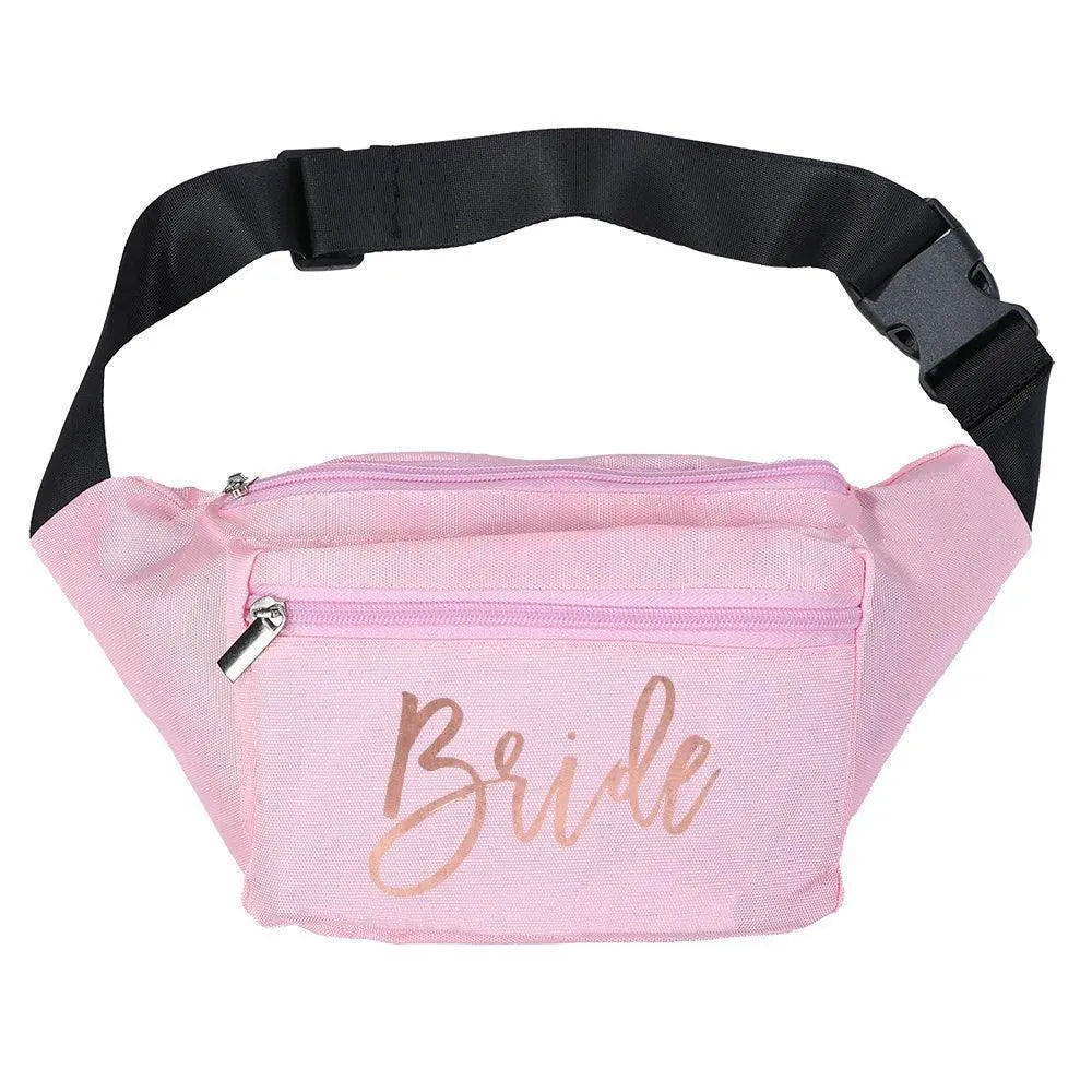 bride  bridesmaid fanny packs
